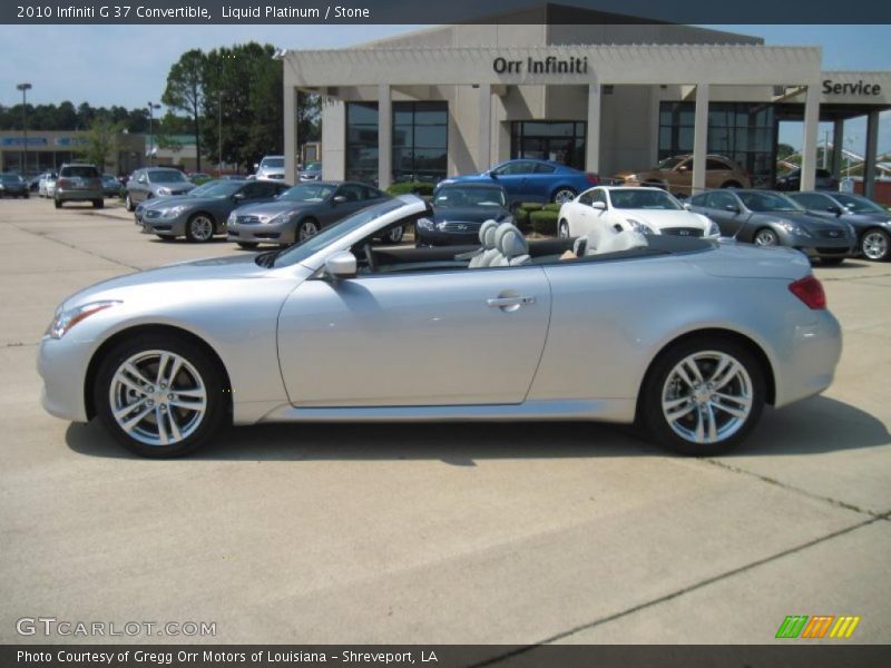 Liquid Platinum / Stone 2010 Infiniti G 37 Convertible