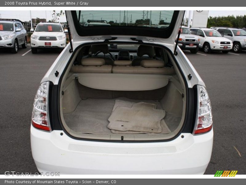 Super White / Gray 2008 Toyota Prius Hybrid