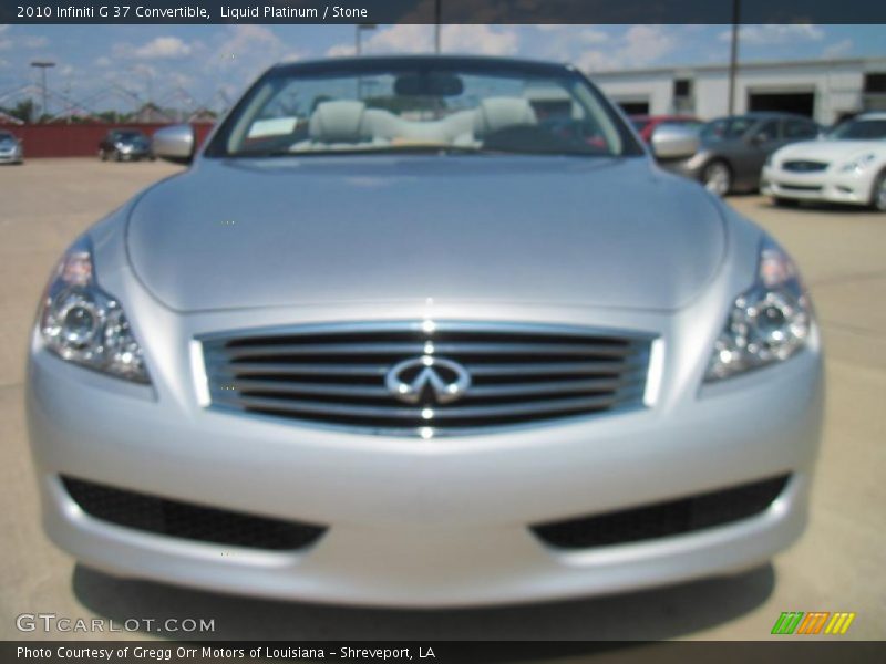 Liquid Platinum / Stone 2010 Infiniti G 37 Convertible