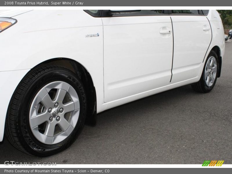Super White / Gray 2008 Toyota Prius Hybrid
