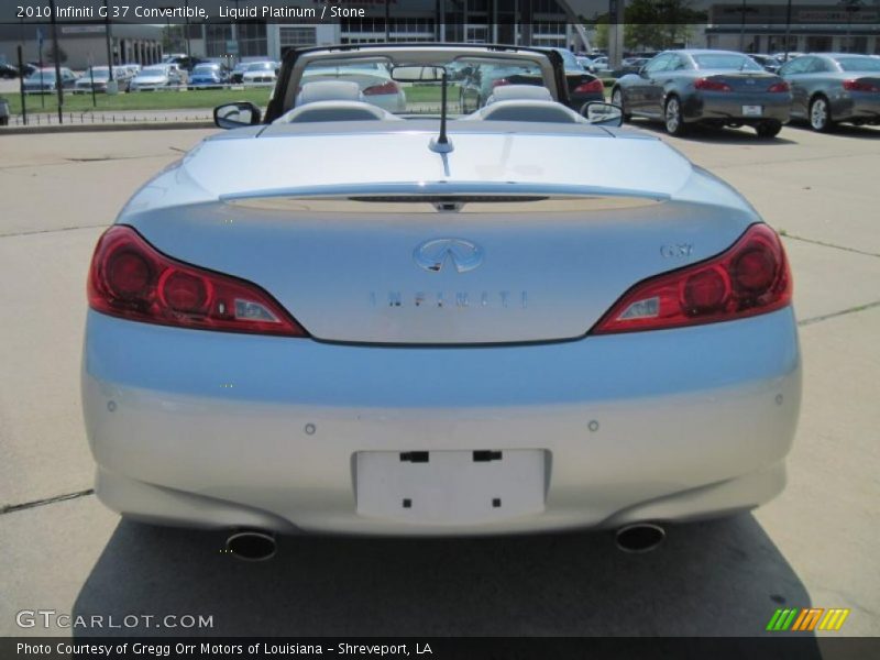 Liquid Platinum / Stone 2010 Infiniti G 37 Convertible