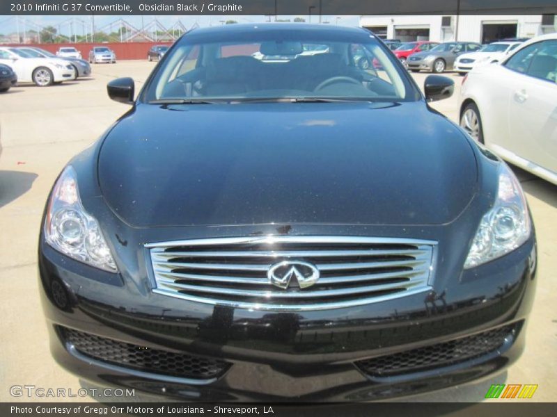 Obsidian Black / Graphite 2010 Infiniti G 37 Convertible