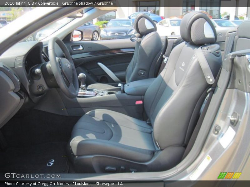 2010 G 37 Convertible Graphite Interior