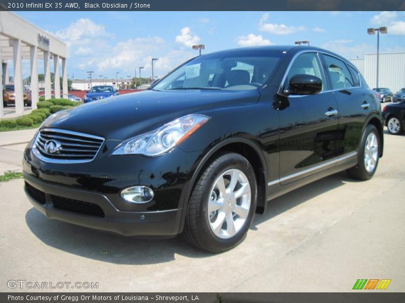 Black Obsidian / Stone 2010 Infiniti EX 35 AWD