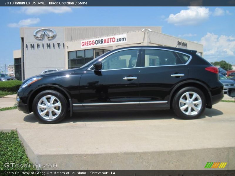 Black Obsidian / Stone 2010 Infiniti EX 35 AWD