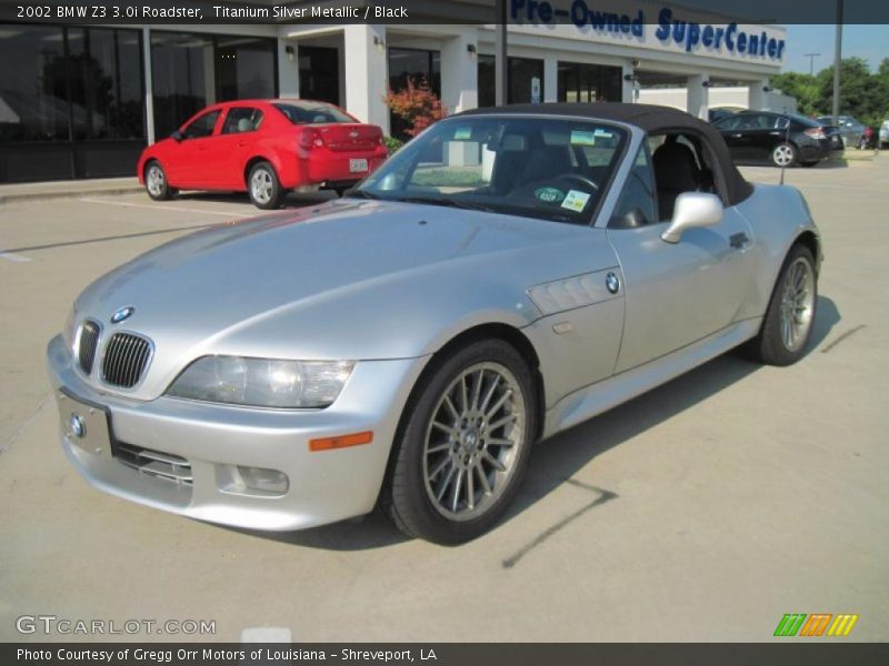 Titanium Silver Metallic / Black 2002 BMW Z3 3.0i Roadster