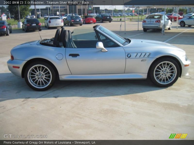 Titanium Silver Metallic / Black 2002 BMW Z3 3.0i Roadster