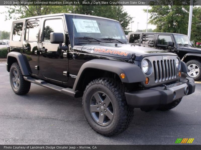 Black / Dark Slate Gray/Medium Slate Gray 2010 Jeep Wrangler Unlimited Mountain Edition 4x4