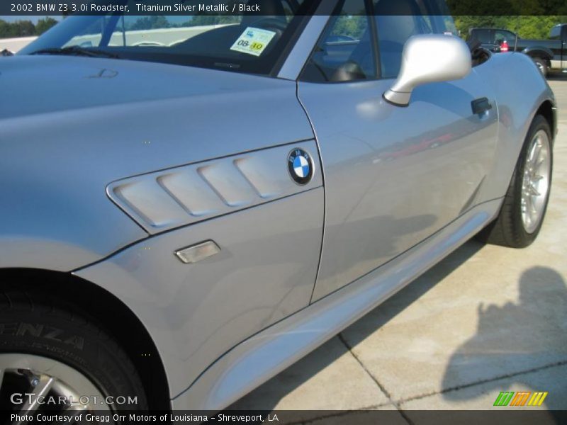 Titanium Silver Metallic / Black 2002 BMW Z3 3.0i Roadster