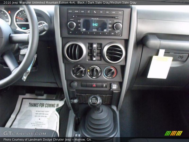 Black / Dark Slate Gray/Medium Slate Gray 2010 Jeep Wrangler Unlimited Mountain Edition 4x4