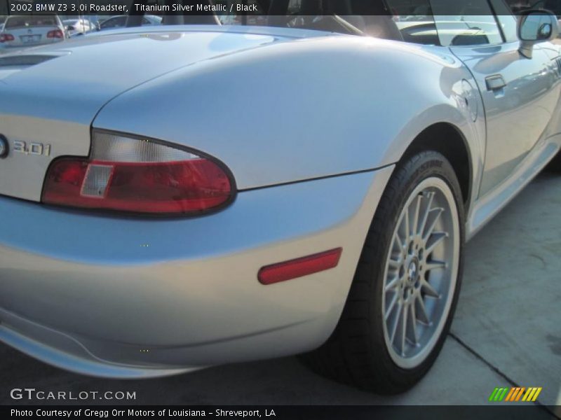 Titanium Silver Metallic / Black 2002 BMW Z3 3.0i Roadster