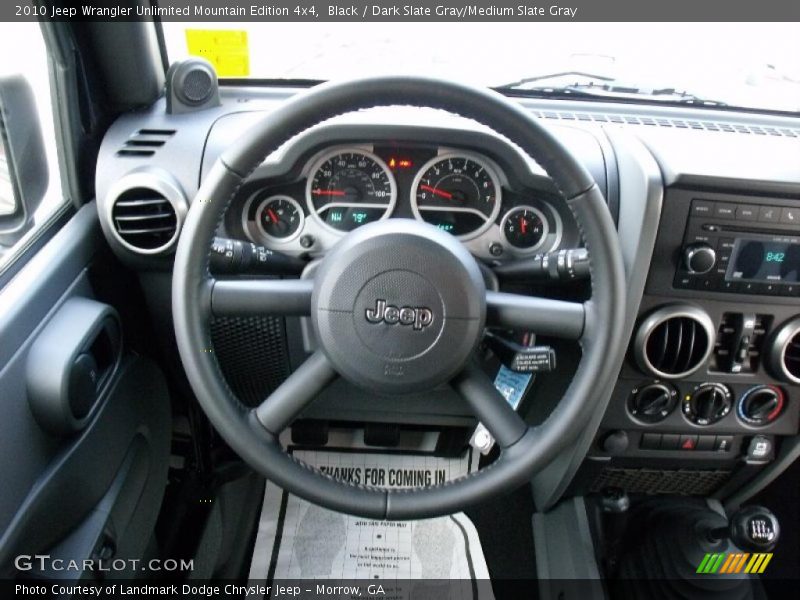 Black / Dark Slate Gray/Medium Slate Gray 2010 Jeep Wrangler Unlimited Mountain Edition 4x4