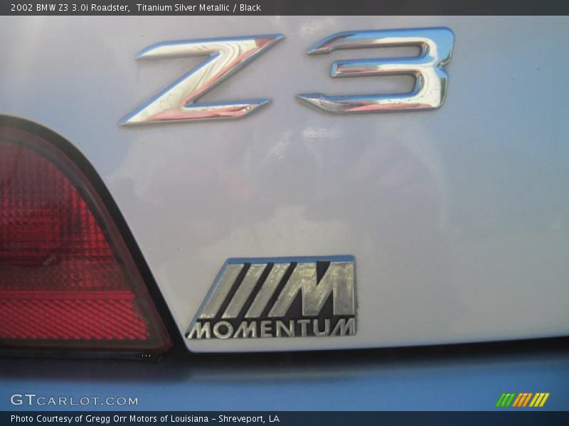 Titanium Silver Metallic / Black 2002 BMW Z3 3.0i Roadster