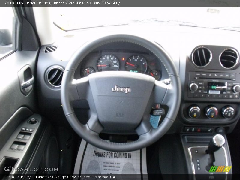 Bright Silver Metallic / Dark Slate Gray 2010 Jeep Patriot Latitude