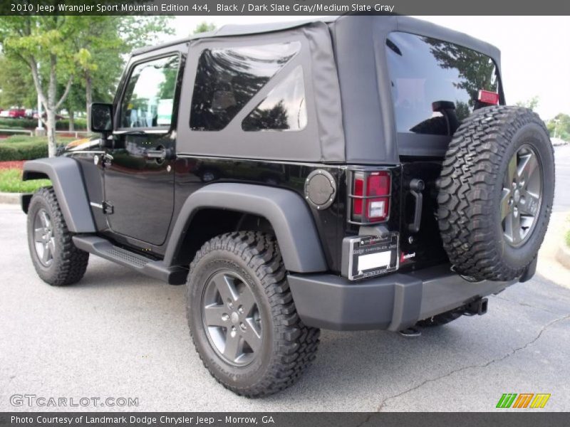 Black / Dark Slate Gray/Medium Slate Gray 2010 Jeep Wrangler Sport Mountain Edition 4x4