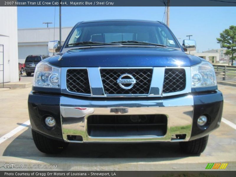 Majestic Blue / Steel Gray 2007 Nissan Titan LE Crew Cab 4x4