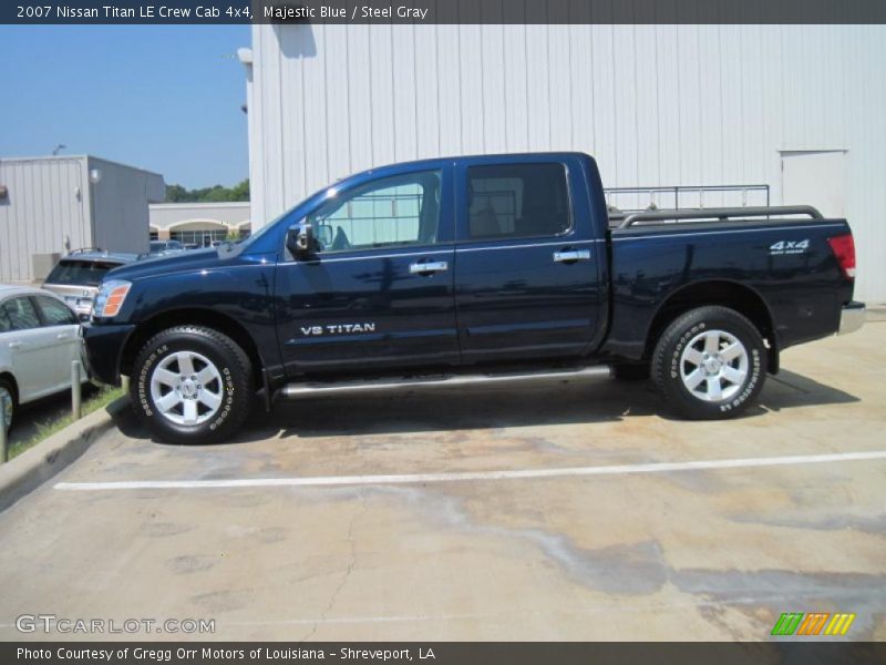 Majestic Blue / Steel Gray 2007 Nissan Titan LE Crew Cab 4x4