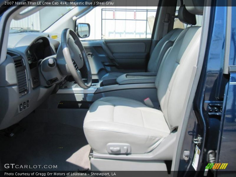 Majestic Blue / Steel Gray 2007 Nissan Titan LE Crew Cab 4x4