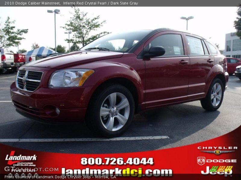 Inferno Red Crystal Pearl / Dark Slate Gray 2010 Dodge Caliber Mainstreet