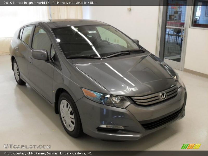 Polished Metal Metallic / Blue 2010 Honda Insight Hybrid LX
