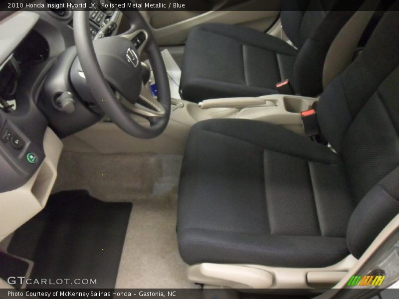 Polished Metal Metallic / Blue 2010 Honda Insight Hybrid LX