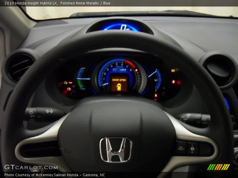 Polished Metal Metallic / Blue 2010 Honda Insight Hybrid LX