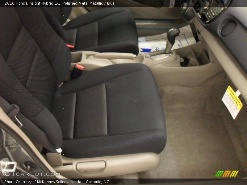 Polished Metal Metallic / Blue 2010 Honda Insight Hybrid LX