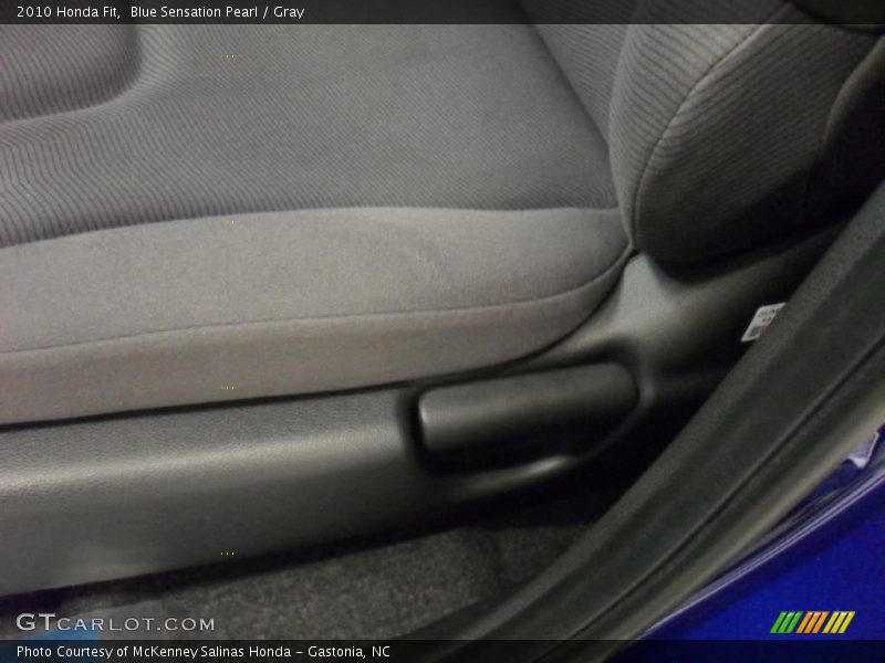 Blue Sensation Pearl / Gray 2010 Honda Fit