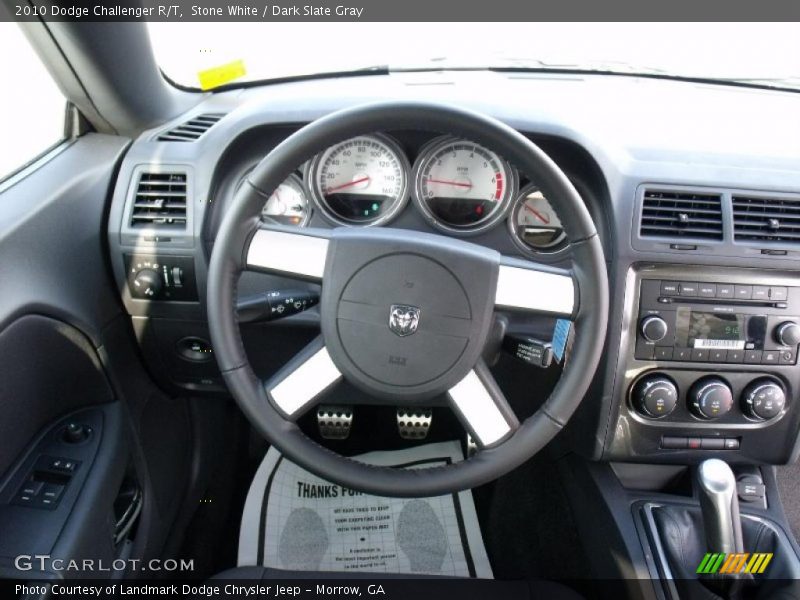 Stone White / Dark Slate Gray 2010 Dodge Challenger R/T