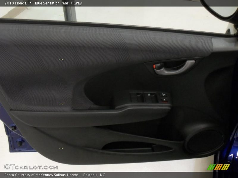 Blue Sensation Pearl / Gray 2010 Honda Fit