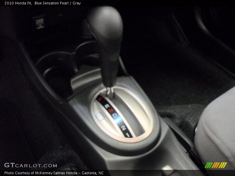 Blue Sensation Pearl / Gray 2010 Honda Fit