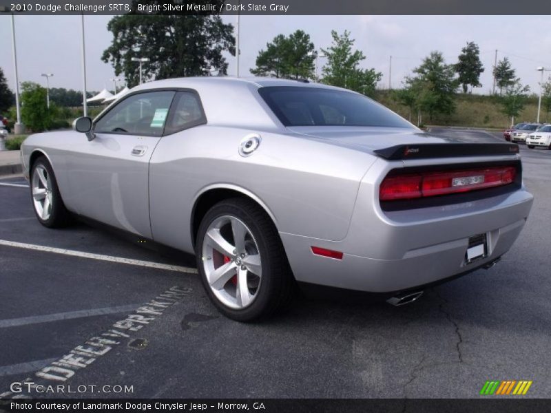 Bright Silver Metallic / Dark Slate Gray 2010 Dodge Challenger SRT8
