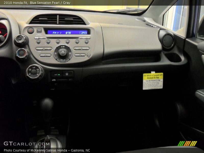Blue Sensation Pearl / Gray 2010 Honda Fit