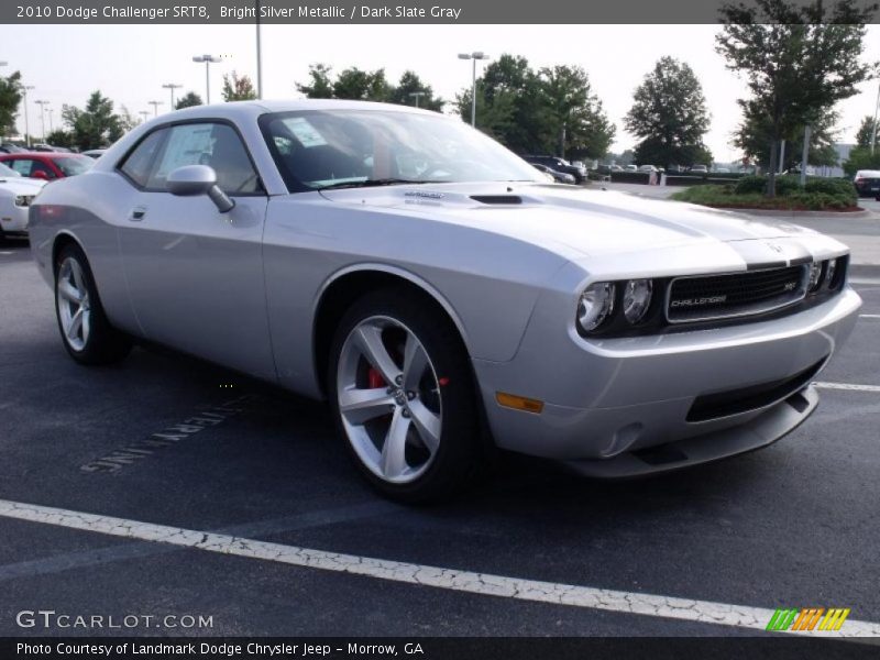 Bright Silver Metallic / Dark Slate Gray 2010 Dodge Challenger SRT8