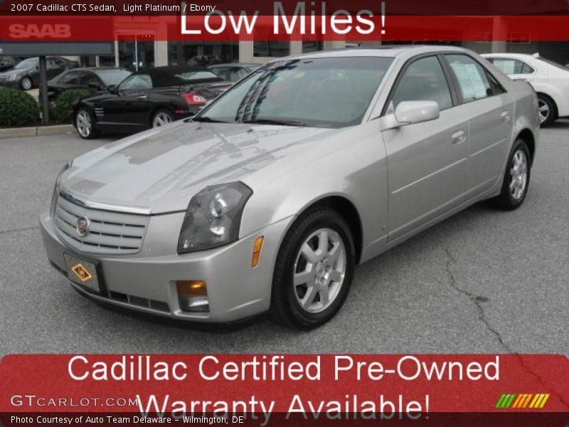 Light Platinum / Ebony 2007 Cadillac CTS Sedan