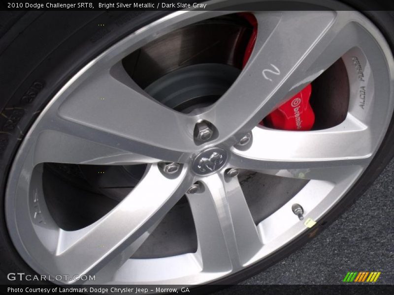 Bright Silver Metallic / Dark Slate Gray 2010 Dodge Challenger SRT8