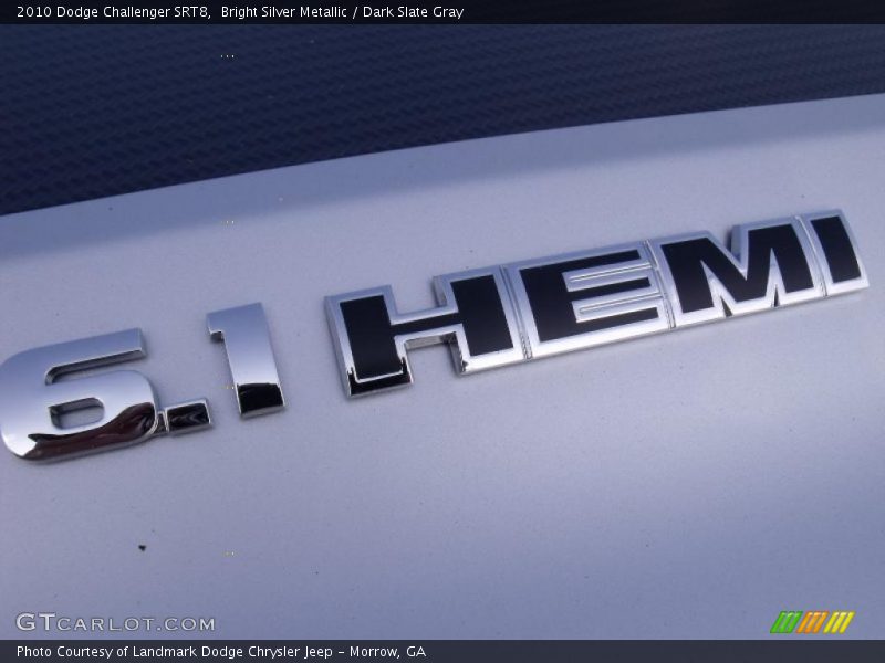 Bright Silver Metallic / Dark Slate Gray 2010 Dodge Challenger SRT8