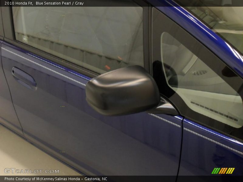 Blue Sensation Pearl / Gray 2010 Honda Fit