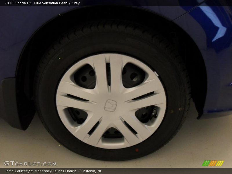 Blue Sensation Pearl / Gray 2010 Honda Fit