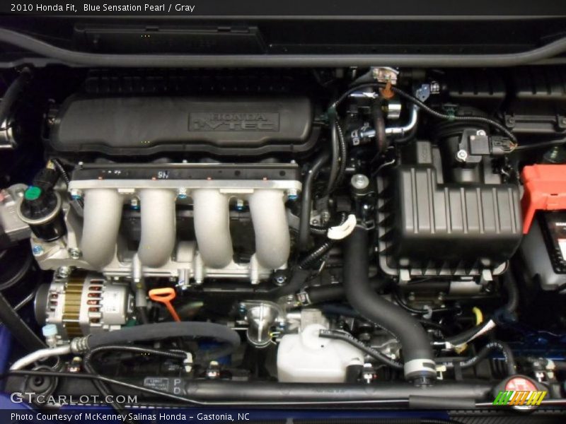 Blue Sensation Pearl / Gray 2010 Honda Fit