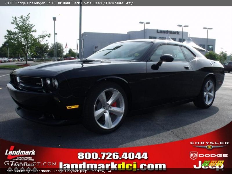 Brilliant Black Crystal Pearl / Dark Slate Gray 2010 Dodge Challenger SRT8