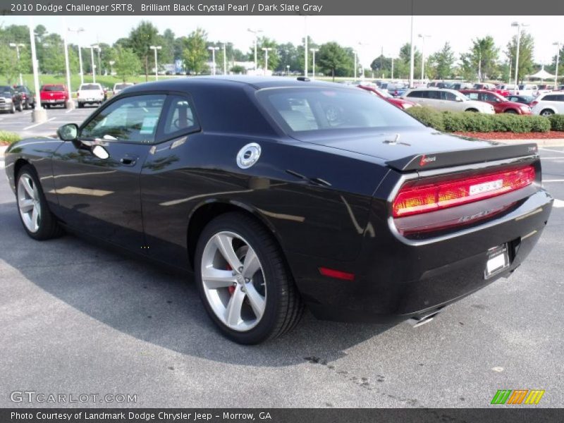 Brilliant Black Crystal Pearl / Dark Slate Gray 2010 Dodge Challenger SRT8