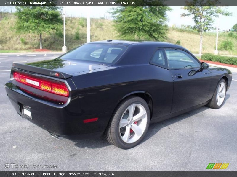 Brilliant Black Crystal Pearl / Dark Slate Gray 2010 Dodge Challenger SRT8