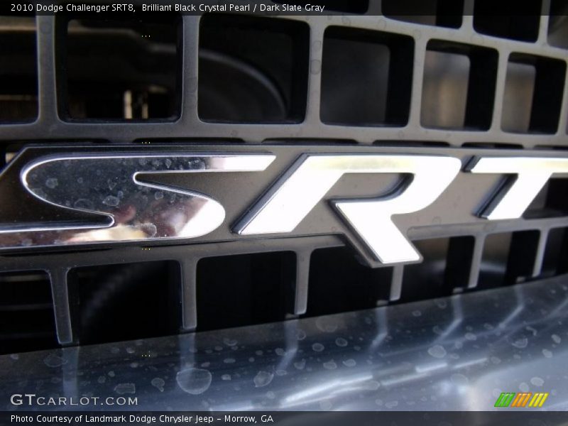 Brilliant Black Crystal Pearl / Dark Slate Gray 2010 Dodge Challenger SRT8