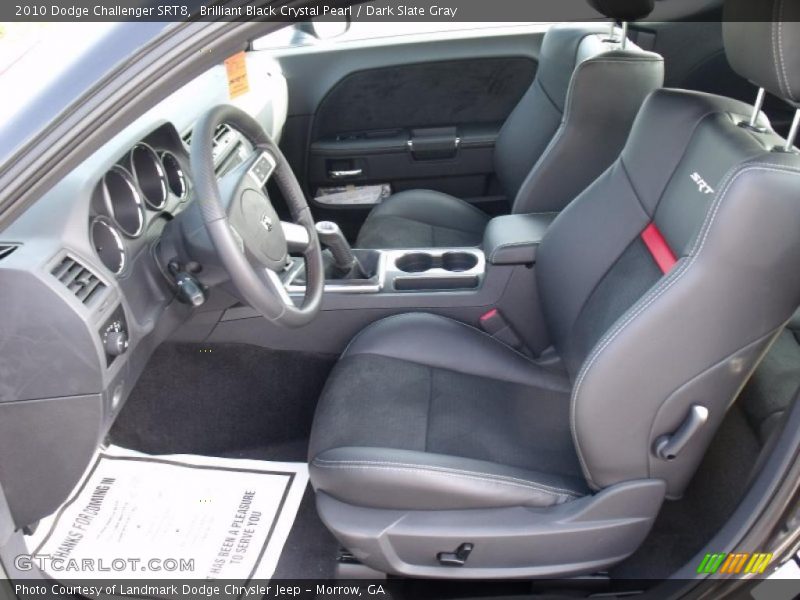Brilliant Black Crystal Pearl / Dark Slate Gray 2010 Dodge Challenger SRT8