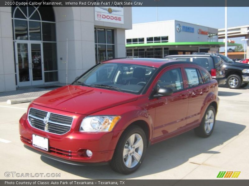 Inferno Red Crystal Pearl / Dark Slate Gray 2010 Dodge Caliber Mainstreet