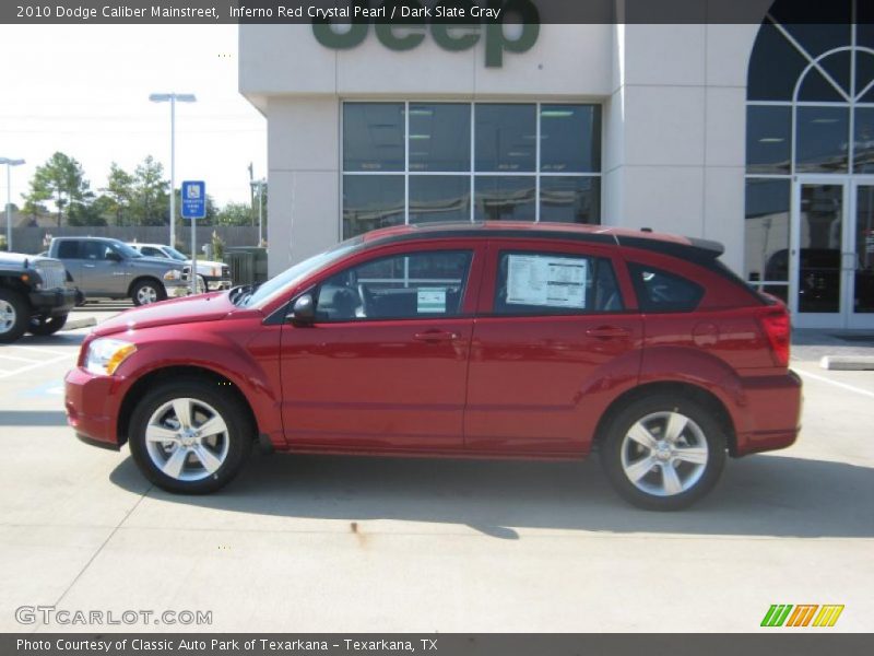 Inferno Red Crystal Pearl / Dark Slate Gray 2010 Dodge Caliber Mainstreet