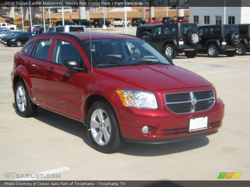 Inferno Red Crystal Pearl / Dark Slate Gray 2010 Dodge Caliber Mainstreet