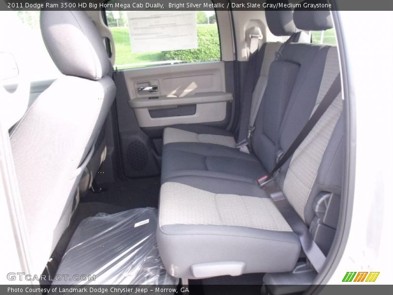 Bright Silver Metallic / Dark Slate Gray/Medium Graystone 2011 Dodge Ram 3500 HD Big Horn Mega Cab Dually