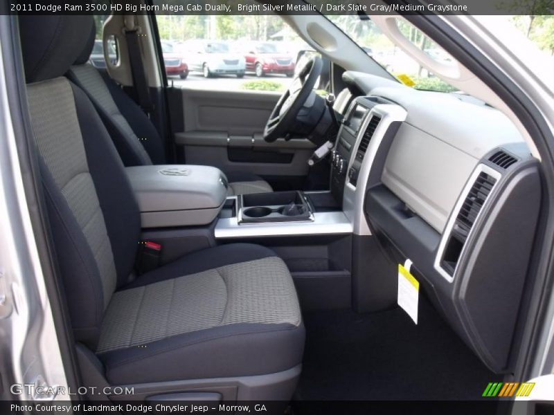 Bright Silver Metallic / Dark Slate Gray/Medium Graystone 2011 Dodge Ram 3500 HD Big Horn Mega Cab Dually
